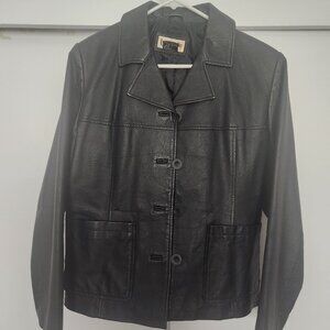 Leather coat- women's Bagatelle size M